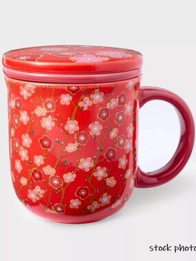 NEW! Target Ceramic Tea Infuser Mug with Lid 🌸
